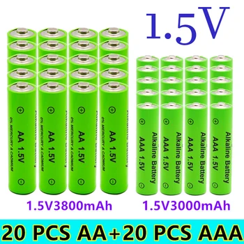 1,5 V AA 3800mAh +   AAA 3000mah wiederaufladbare Alkaline batterie taschenlampe spielzeug uhr MP3 player  ersetzen