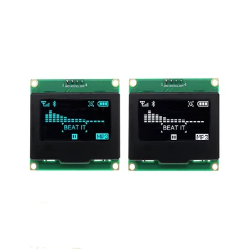 1,54-дюймовый OLED-дисплей с модулем 128 * 64 экрана Green Board SSD1309 с драйвером 4-контактного интерфейса IIC