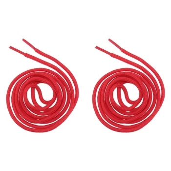 1 Пара Круглых Шнурков Для Обуви Эластичные Шнурки для Повседневной Обуви Аксессуары Длиной 1,5 м (Красный)