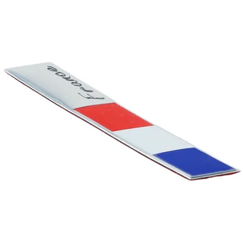 1шт Алюминиевый Флаг Франции Логотип Эмблема Значок Автомобиля Наклейка Наклейки Для Стайлинга Автомобилей Украшение Модная Наклейка Водонепроницаемый