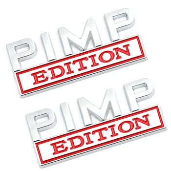 2 Штуки Логотипа PIMP EDITION F150 350 Автомобильных Наклеек, Аксессуаров, Эмблемы, Значка на Крыле грузовика, двери багажника.