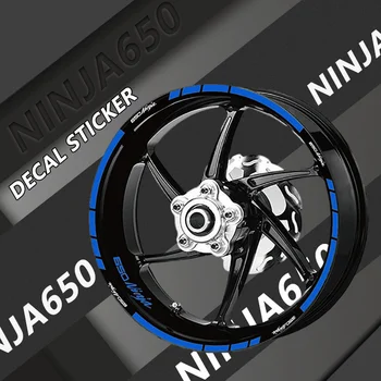 2023 Наклейка На Колесо Мотоцикла Водонепроницаемая Передняя Задняя Светоотражающая Полоса Наклейки Для NINJA650 VERSYS650 ZX-14R Ninja Versys 650 ZX14R