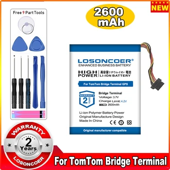 2600 мАч Для мостового терминала TomTom, Подключенный Мостовой терминал, Подключенный Премиум-класс BridgeTerminal, 1CP515161HR, Батарея UZ6