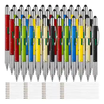36 штук шариковых ручек с мультитулом 6 в 1, подарочная инструментальная ручка, Персонализированная ручка, инструмент, гаджет, ручка, подарок для мужчин на День отцов