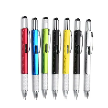 3ШТ Многофункциональная отвертка, ручка для инструментов, штангенциркуль, выравниватель, шкала, емкостная шариковая ручка