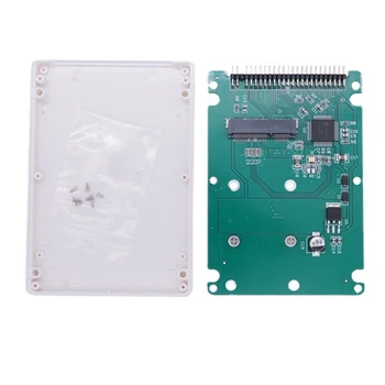 44PIN MSATA К 2,5-Дюймовому IDE HDD SSD MSATA К PATA Адаптер Конвертер Карты С Корпусом 10X7X0,9 см