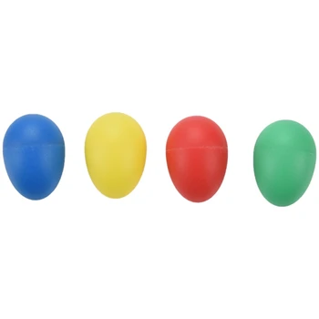 48 шт. Набор пластиковых шейкеров для яиц 4 разных цветов, ударные Музыкальные яичные Маракасы Для детей, детские игрушки