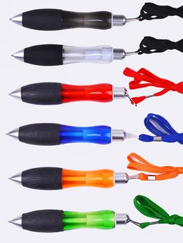 50ШТ Шариковая ручка 1,0 мм с шнурком-шнурком для подписи черными чернилами, ручка для канцелярских принадлежностей для офиса и школы