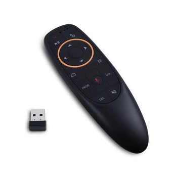 G10S Air Mouse Голосовой Пульт Дистанционного Управления 2.4 G USB-Приемник для Android TV BOX PC С Гироскопическим Зондированием Mini Wireless Smart Remote