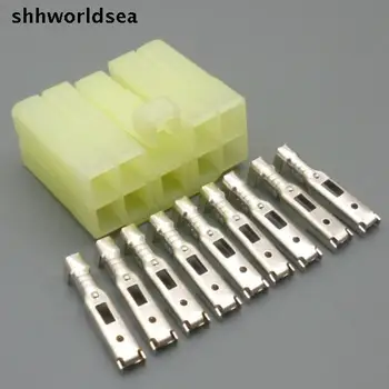 Shhworldsea Бесплатная доставка 10 комплектов 3 серии 9-контактный автомобильный электрический штекер auto wire connector sokcet 7119-3090