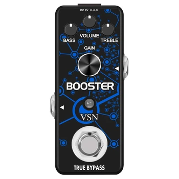 VSN Guitar Booster Педаль эффектов Аналогового усиления Педали эффектов для электрогитары Pure Clean Mini Boost Педали True Bypass