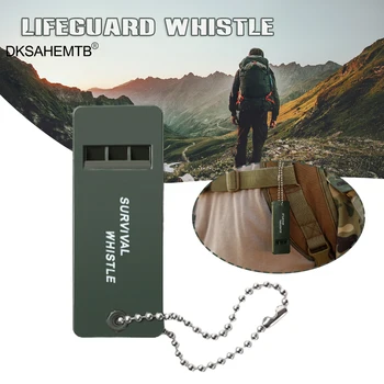 Брелок с Аварийным Свистком Mini Premium Safety Rescuing Survival Whistle Снаряжение для выживания Сигнальные Свистки для кемпинга