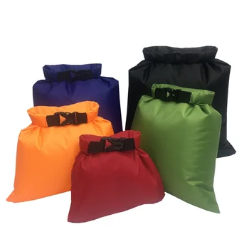Водонепроницаемая сухая сумка, 5 шт./компл., уличная пляжная сумка для плавания с пряжкой, аксессуары для кемпинга, рафтинга, хранения