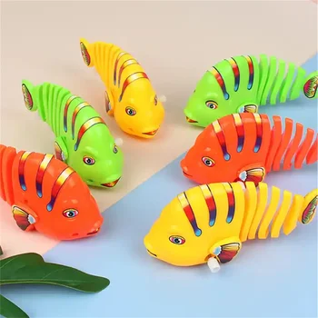 Высококачественный многоцветный Замок work Swing Fish Toy Play Wiggle Заводные Мультяшные Рыбные Игрушки Для Детей И Домашних Животных