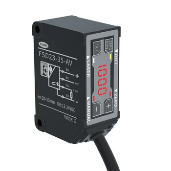 Высокоточный Лазерный датчик перемещения FUWEI FSD23-35-AV Аналоговое напряжение 0-10 В Диапазон измерения 30 мм