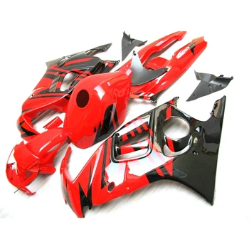 Горячая Распродажа, Красно-черные комплекты обтекателей для кузова мотоцикла Honda CBR600 F3 1997 1998, комплект пластиковых обтекателей cbr600 f3 97 98 VB14