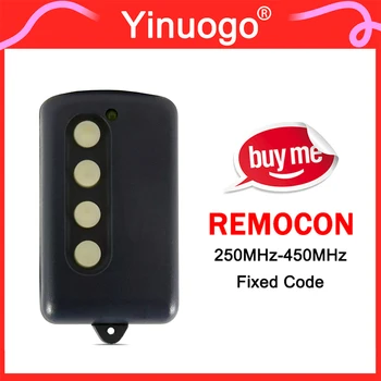 Для REMOCON RMC600 LRT1 RMC610 RMC555 Пульт Дистанционного Управления 250 МГц-450 МГц Ручной Передатчик Для Открывания Гаражных Ворот с Фиксированным Кодом