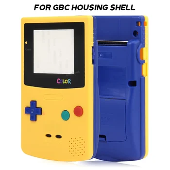 Желто-синий Ограниченный выпуск, сменный корпус для GBC с кнопками, ремкомплект для GameBoy, Аксессуары для игровой консоли Color