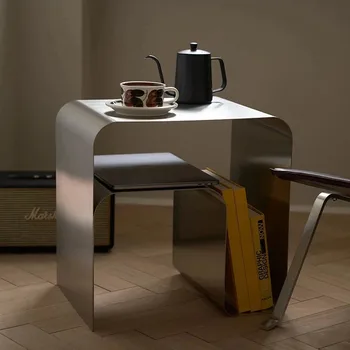 Журнальные столики скандинавской роскоши, металлические журнальные столики современного дизайна для гостиной, Уникальная минималистская вспомогательная мебель для салона Mesa