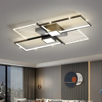 Интеллектуальный потолочный светильник для гостиной, современная светодиодная люстра для кабинета, столовой, простые лампы для украшения помещения в спальне