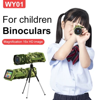 Камуфляжные детские монокуляры высокой четкости с мощным 16-кратным увеличением, наружная камера рассчитана на 2000 метров