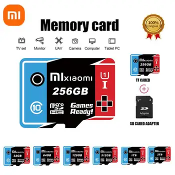 Карта памяти Xiaomi Micro TF Card 2 ТБ Высокоскоростная 1 ТБ 128 512 ГБ Игры Class10 Расширенное хранилище данных С адаптером для телефона / камеры
