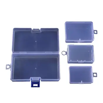 Квадратный Прозрачный ящик для хранения горячих прозрачных пластиковых мелочей, 10 размеров, контейнер для ювелирных изделий, бусин, упаковочные коробки