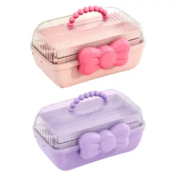 Коробка для хранения аксессуаров для волос для девочек, Коробка для хранения ювелирных изделий большой емкости для