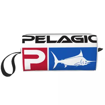 Косметичка для пелагической рыбалки, женский косметический органайзер для путешествий, сумки для хранения туалетных принадлежностей Kawaii Fisherman Fish для хранения рыбы