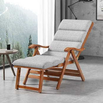 Кресло для отдыха, раскладное, обеденный перерыв, балкон, домашний досуг, кресло для сидения и сна двойного назначения, bamboo cool