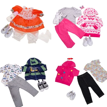 Кукольная одежда для 57-60 см Reborn Baby комплект одежды для силиконовой куклы bebe reborn для малышей, мальчиков, девочек, кукольный наряд, игрушки, подарки