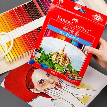 Масляные Цветные Карандаши Faber Castell Professional Premier Lapis De Cor 36 48 72 Цветной Набор для раскрашивания эскизов Карандашом для рисования
