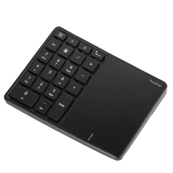 Мини клавиатура Bluetooth 2.4G Цифровая клавиатура 22 клавиши Цифровая клавиатура с сенсорной панелью для Windows IOS Android