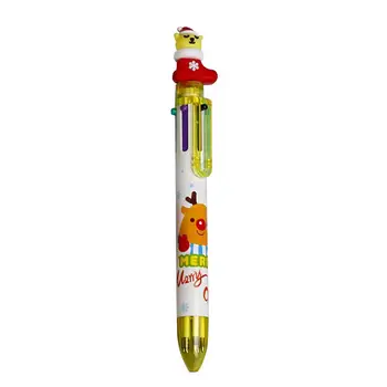 Многоцветная ручка Забавные ручки Выдвижная шариковая ручка Многоцветная Рождественская шариковая ручка Многоцветная с плавным почерком и надписью