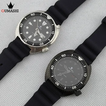 Мужские часы OUMASHI silver 42,5 мм nh36, мужские часы для пары, механизм nh36, индивидуальный циферблат, сапфировое стекло, водонепроницаемые часы 200 м