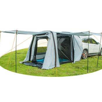 Надувная палатка на 3-4 человека для кемпинга на открытом воздухе, Автомобильная задняя палатка для самостоятельного вождения, Водонепроницаемая защита от солнца, Автомобильный Задний автоматический козырек