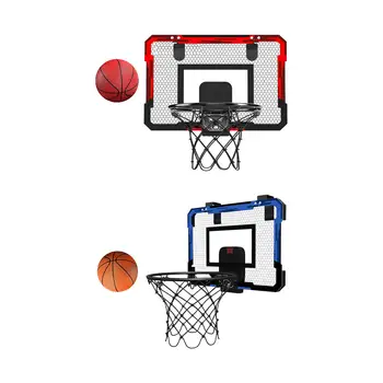 Настенное баскетбольное кольцо с мячами баскетбольная система мини-обруч Набор дверных баскетбольных колец для мальчиков и девочек в помещении и на улице