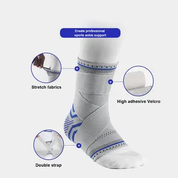Нескользящие носки для поддержки голеностопного сустава, вязаный ремешок, защита голеностопного сустава для баскетбола, фитнеса, спортивной езды.