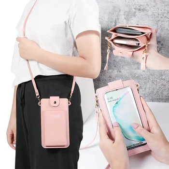 Новая модная, простая, однотонная, универсальная сумка через плечо для интернет-знаменитостей, сумка для мобильного телефона через плечо, женская