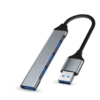 Новый USB-адаптер Док-станция 4-портовый USB 3.0 Концентратор USB C Концентратор Высокоскоростной разветвитель Type C для ПК Аксессуары для ноутбуков