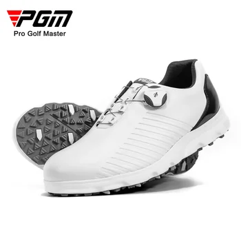 Обувь для гольфа PGM Мужская водонепроницаемая обувь Нескользящая Летняя Дышащая Спортивная мужская обувь для гольфа Легкая без ногтей