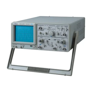 Осциллограф TWINTEX TOS-2020CT с двойной трассировкой и компонентным тестером, двухканальный аналоговый осциллограф 20 МГц