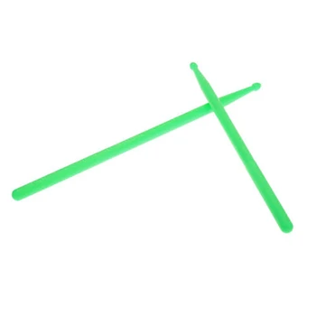 Пара барабанных палочек 5A, нейлоновая палочка для ударной установки, легкая профессиональная Зеленая