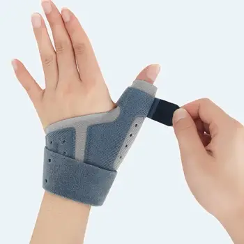 Перфорированный бандаж для большого пальца Дышащий спортивный бандаж для поддержки большого пальца со встроенной пружиной от боли при артрите для активных людей