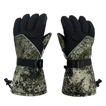 Перчатки для зимней рыбалки, 3-скоростные согревающие перчатки, перчатки для рыбалки с широким диапазоном нагрева для занятий спортом на открытом воздухе