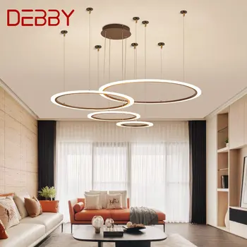 Подвесной светильник DEBBY Modern Nordic Креативный дизайн, светодиодные винтажные кольцевые светильники для дома, гостиной, спальни, декоративный светильник