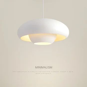 Подвесной светильник Nordic LED, простые черно-белые грибовидные светильники, спальня, столовая, гостиная, кабинет, бар, домашние подвесные светильники