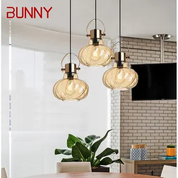 Подвесные светодиодные светильники BUNNY Nordic, промышленные креативные фонари, подвесной светильник для дома, спальни, лофта