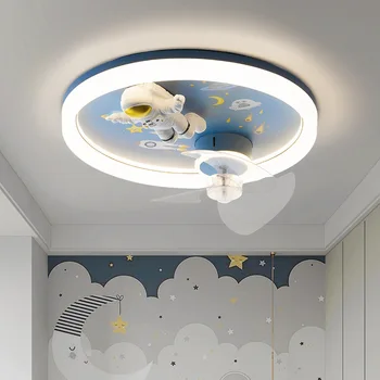 Потолочный светильник для детской комнаты, потолочный светильник для спальни, современный минималистичный астронавт, креативный мультяшный светильник для мальчиков и девочек