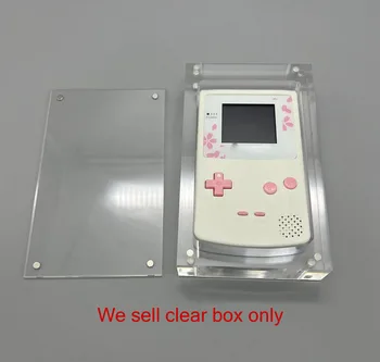 Прозрачная Магнитная акриловая коробка для хранения для игровой консоли GBC Чехол Shell Box Подставка для дисплея игровые аксессуары